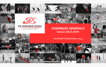 Assemblée Générale SGS - Saison 2023-2024