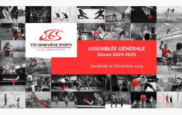 Assemblée Générale SGS - Saison 2024-2025